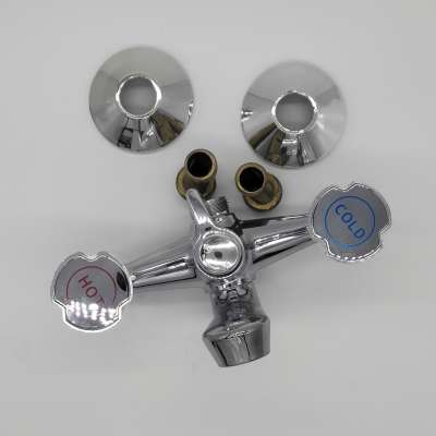 Wall Water plastic foot pedal faucet Electroplating faucet for bathroom cheap price